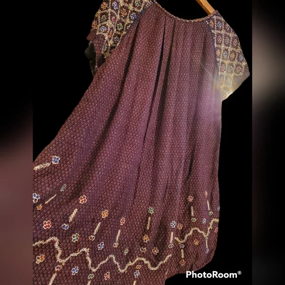 Free People in the Clouds Embroidered Embellished Mini Dres/Tunic Size SP - Picture 4 of 10